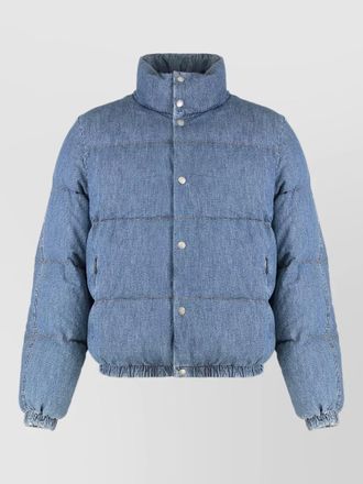 Dolce & Gabbana denim quilted puffer jacket