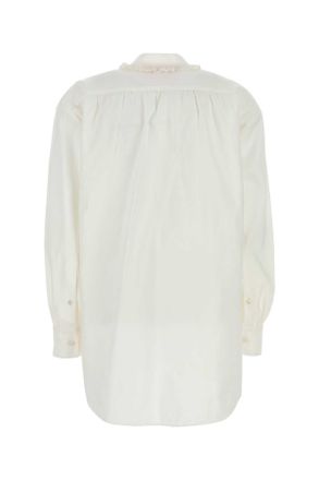 Valentino Garavani 6b3aeab390d 0bo Bianco Exterior: Cotton Linen Silk Maglie Sweater