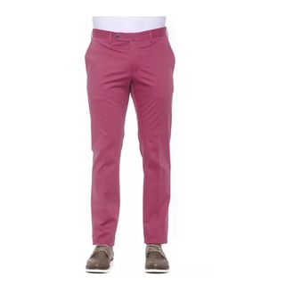 Pantaloni Torino Chino Broek Slim Fit - Heren - Broeken - Roze - Maat: 2XL Katoen