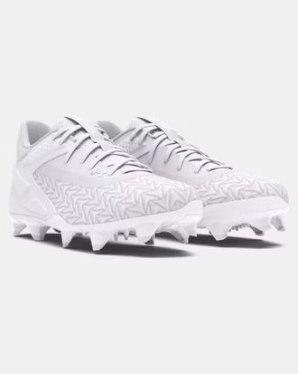 Under Armour Yard MT TPU 3.0 3027449-101 Mens White Baseball Cleats TF8538