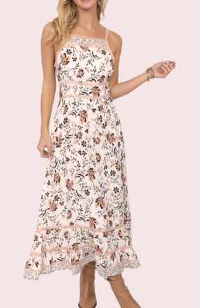 Sadie & Sage Willa Floral Maxi Dress In Ivory Multi