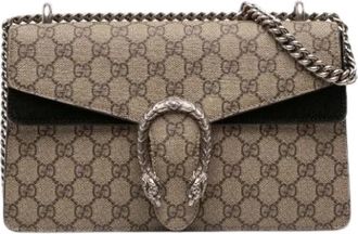 Gucci Pre-owned Dionysus Schoudertas - Dames - Vintage Schoudertas - Beige - ONE Size - Leer - Vintage