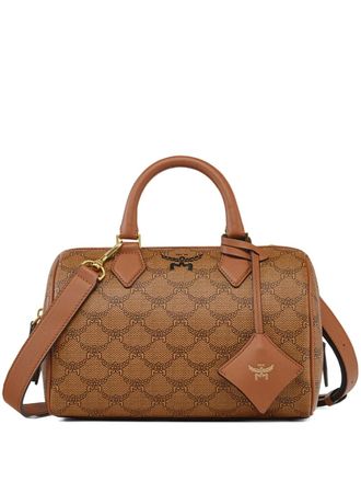 MCM Borsa tote Ella Boston piccola - Marrone