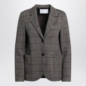 Harris Wharf London Giacca monopetto taupe/marrone a quadri