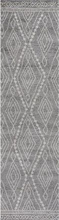 Jonathan Y Designs Rih Moroccan Style Diamond Area Rug in Gray/ivory at Nordstrom, Size 3Ft 0In X 5Ft 0In