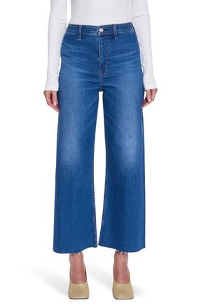 Pistola Denim Penny Wide Leg Raw Hem Crop Jeans in Rooftop at Nordstrom, Size 31