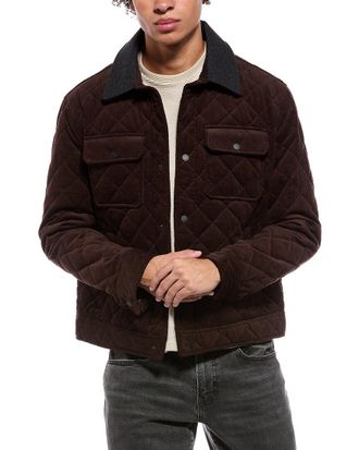 Cole Haan Diamond Quilted Bomber Jacket