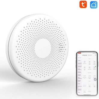 OEM Detector Inteligente De Humo Y Mon&oacute;xido De Carbono: Alarma Sonora 85 Db, Conectividad Wi-fi De 2,4 Ghz, F&aacute;cil Instalaci&oacute;n Con Soporte Incluido Y Wi-fi