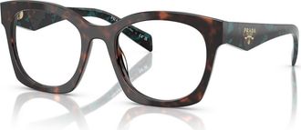 Prada 52mm Irregular optical glasses in Tortoise at Nordstrom