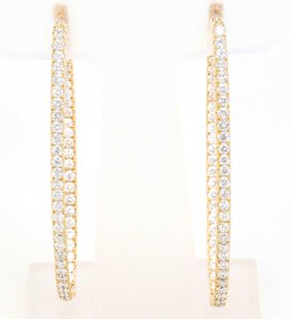 C&A Unbranded (18K) Hoop Earrings (Pre-Owned)
