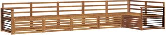 vidaXL Conjunto De Sof&aacute;s De Exterior 6 Uds. Natural Vidaxl