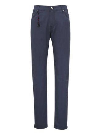 Marco Pescarolo belt-loop five-pocket trousers - Blu
