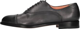 Santoni Lederen Veterschoenen - Heren - Nette schoenen - Grijs - 40 EU - Leer - Schoenen