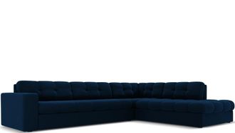 CXL by Christian Lacroix 5-Sitzer Designer Ecksofa Yohan mit Eckteil rechts - Samtbezug