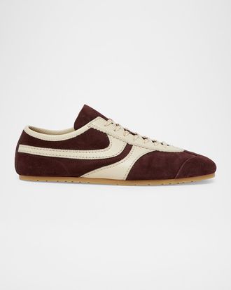 Dries Van Noten Mixed Leather Retro Runner Sneakers