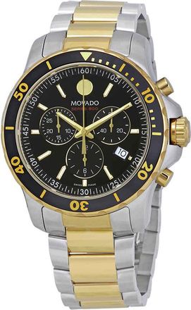 Movado Series 800 Chronograph Black Dial Mens Watch 2600146