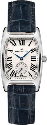 Hamilton American Classic Boulton Small Second Quartz L White Dial Leather Strap Mens Watch H13421611