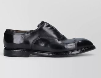 Premiata derby lace up shoes cap toe leather