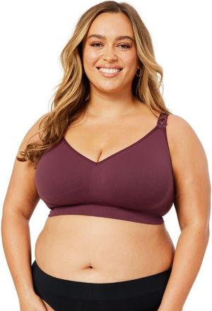Cake Maternity Popping Candy Fuller Bust Wire-free Nursing Bra in Plum at Nordstrom, Size Xxx-Large