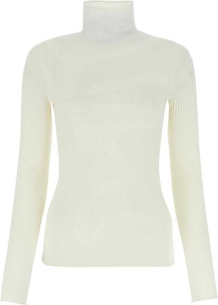 Dion Lee Ivory Stretch Wool Blend Top