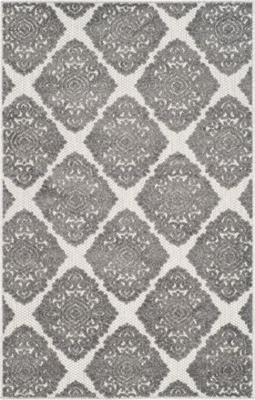 Safavieh Alfombra tradicional de polipropileno beige/gris, 122 x 183 cm
