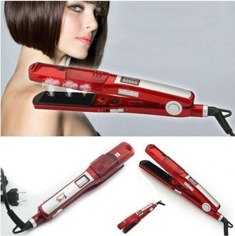 Trade Shop Trade Shop - Plancha De Pelo De Cer&aacute;mica De Iones De Vapor 200&deg;c Plancha De Pelo