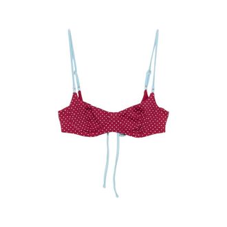 Frankies Bikinis Polka-dot-pattern Bikini Top