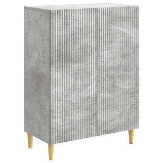 vidaXL Aparador Gris Hormig&oacute;n 66 X 34,5 X 90 Cm Madera De Ingenier&iacute;a Vidaxl