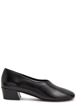 Khaite Marcy 30 Leather Pumps - Black