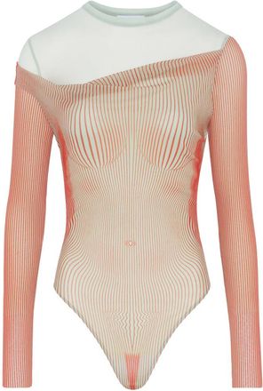 Jean Paul Gaultier Red Long sleeve bodysuit