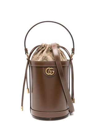 Gucci Ophidia kleine bucket-tas - Bruin