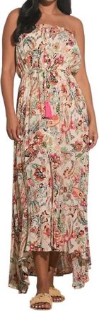 Elan Floral Maxi Dress In Pink