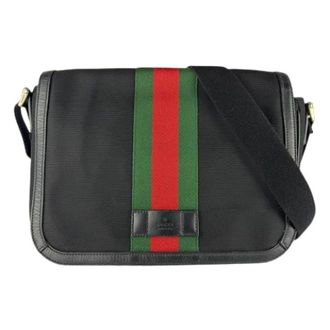Gucci Pre-owned Messenger Bag - Heren - Pre-owned - Zwart - Maat: ONE Size