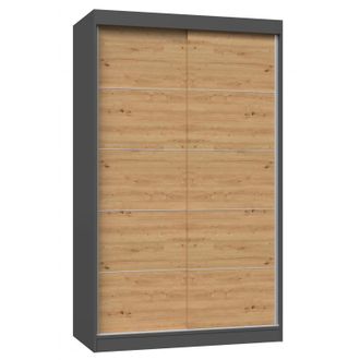 Hucoco Paolo - Armadio 2 Ante Scorrevoli - Armadio L 120 Cm - Cabina Armadio 2 Ante