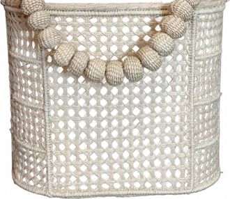 APAYA Womens Adelaida Basket Bag In Natural