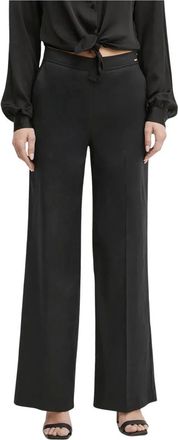 Guess Broeken, Dames, Zwart, S, Linnen, Isabeau Wijde Broek