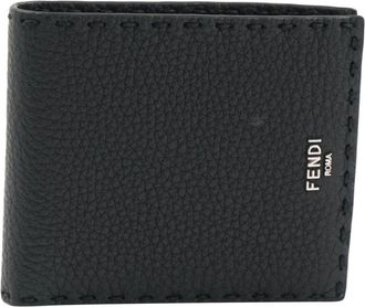 Fendi Wallets & Cardholders, male, Black, Size: ONE SIZE Selleria Wallet