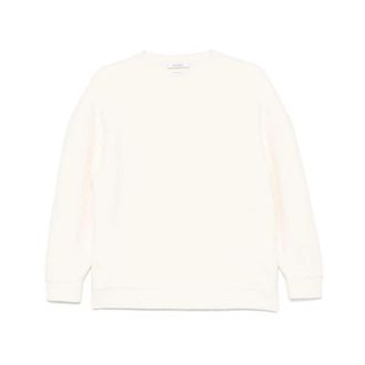 Max Mara Ivoor Wol-Kasjmier Gebreide Crew Neck Sweatshirt - Dames - Ronde hals truien - Wit - S - Wol - Truien & Vesten