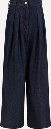 Dries Van Noten Jeans wide leg con pinces Woman S