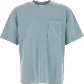 Marni Powder Blue Cotton T Shirt