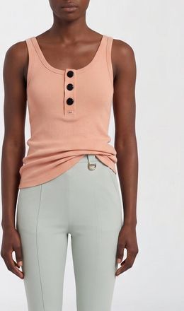 Chlo&eacute; Canotta in cotone con bottoni Chlo&eacute;