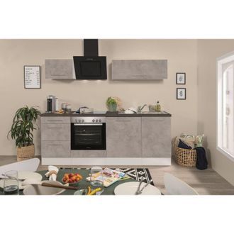 Respekta Cucina blocco cucina blocco cucina in cemento Amanda 220 cm Respecta Premium