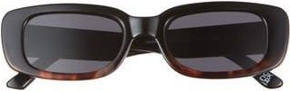 AIRE Ceres 51mm Rectangular Sunglasses in Black /Tort at Nordstrom Rack