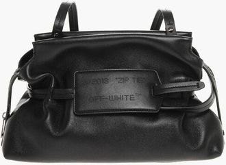 Off-white Solid Color Leather Clutch size Unica