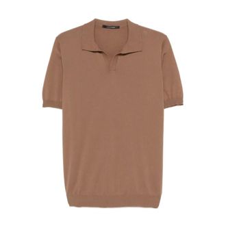 Tagliatore Keith Polo - Heren - Tops - Bruin - Maat: 2XL Katoen