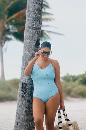 En Saison Zoey Plus V-Neck One-Piece Swimsuit