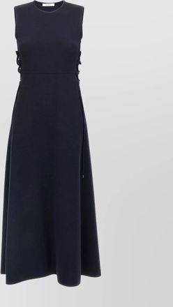 Max Mara sleeveless midi dress featuring side ties