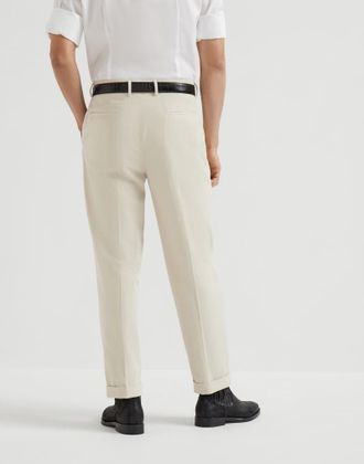 Brunello Cucinelli Pleated Cotton Trousers
