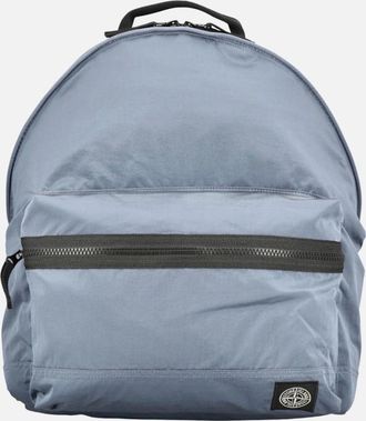 Stone Island Mens Stone Island Coated Nylon Metal In Econyl Avio Blue Backpack - Size: ONE size