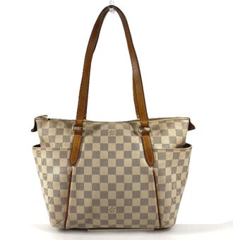 Louis Vuitton Damier Azur White Damier Azur Shoulder Bag Tote Bag (Pre-Owned)